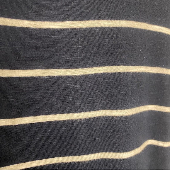 Ellos Midi Dress A Line Womens Plus Size 2X Blue White Stripe Nautical Cotton - Picture 14 of 14